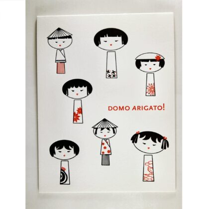 こけし メッセージカード